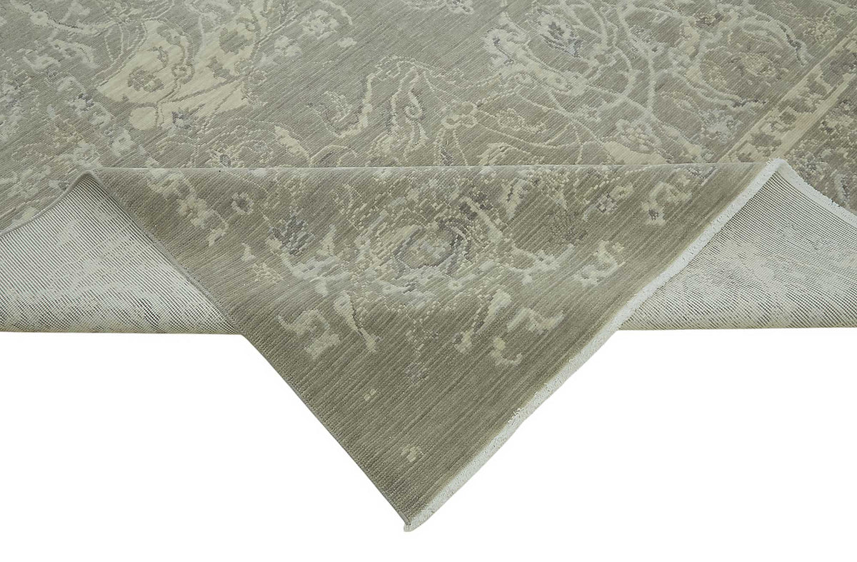 9x12 Hand-Knotted Wool Oushak Rug - 47850