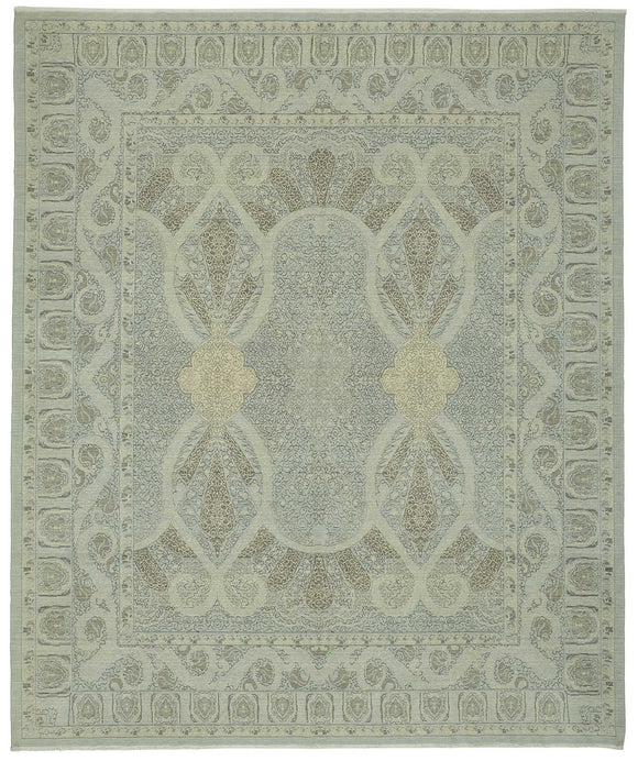 10x12 Hand-Knotted Wool Oushak Rug - 47851