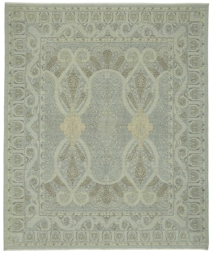 10x12 Hand-Knotted Wool Oushak Rug - 47851