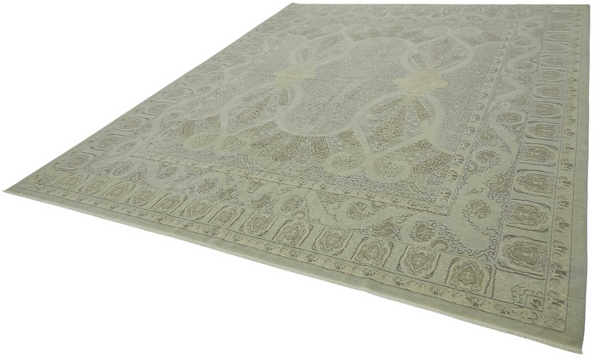 10x12 Hand-Knotted Wool Oushak Rug - 47851