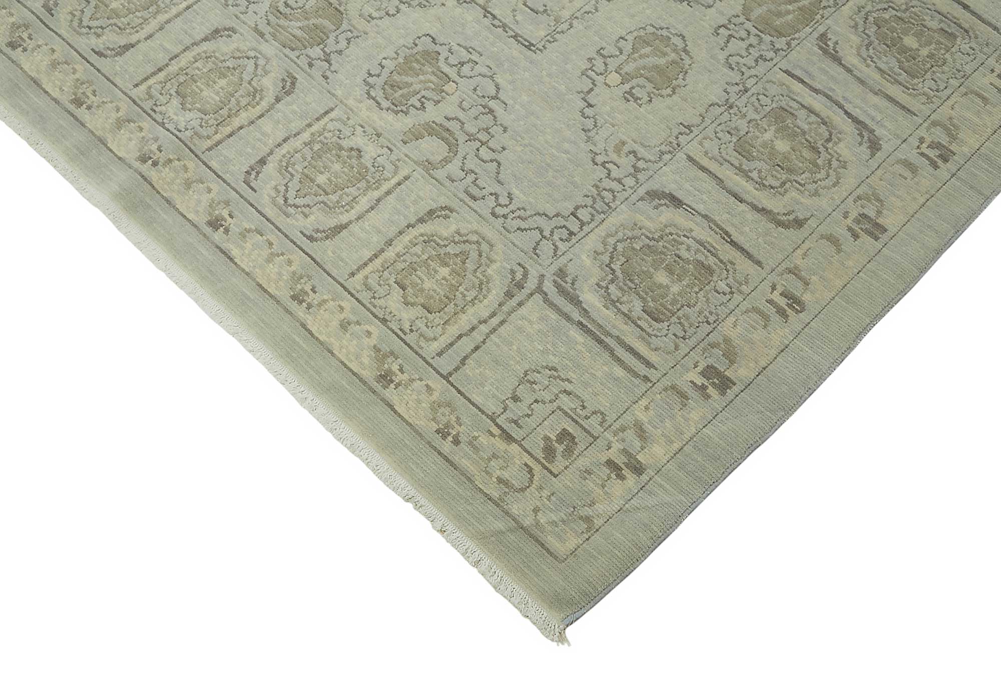 10x12 Hand-Knotted Wool Oushak Rug - 47851