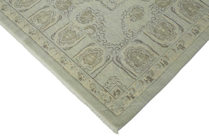 10x12 Hand-Knotted Wool Oushak Rug - 47851