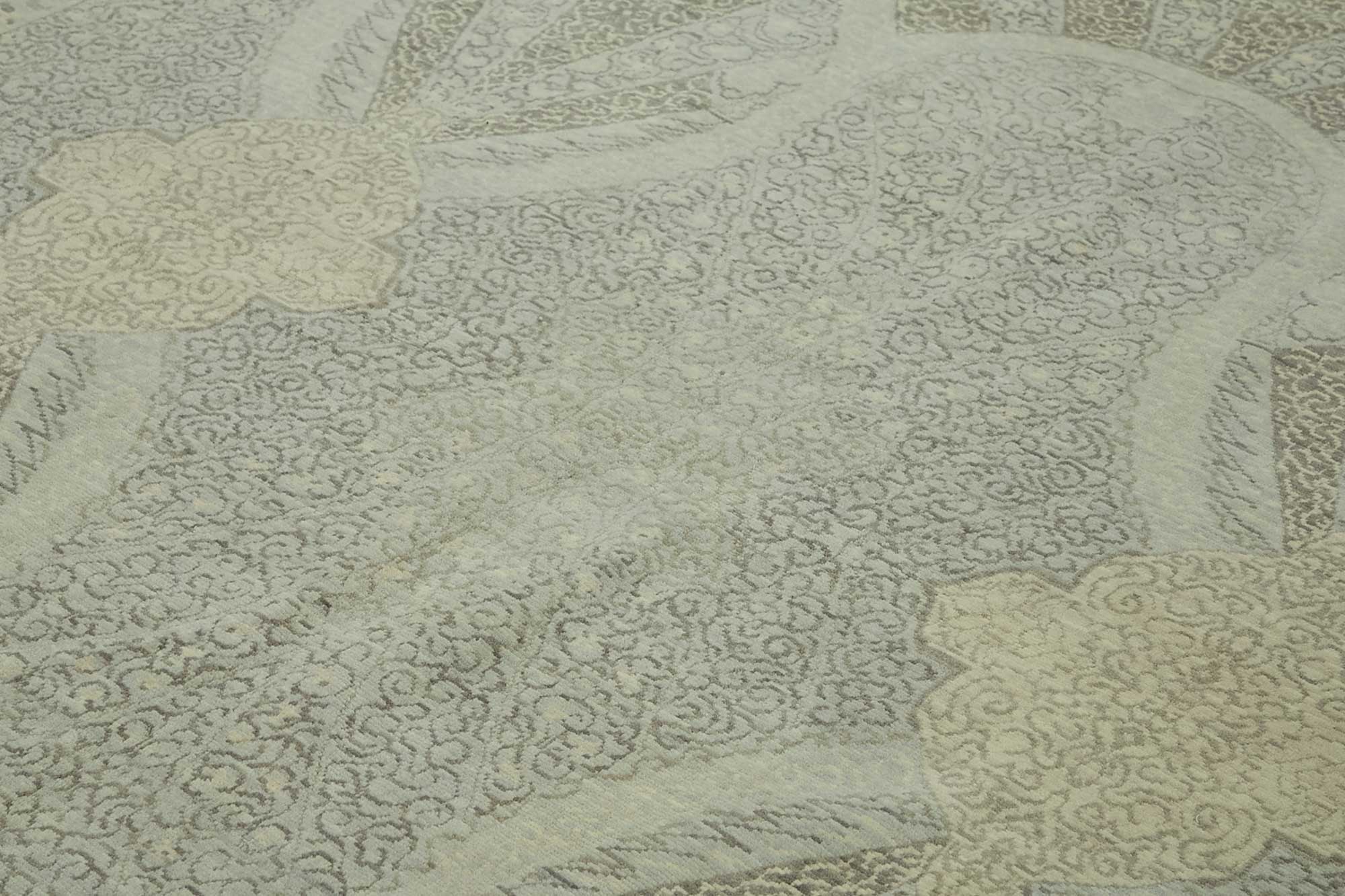 10x12 Hand-Knotted Wool Oushak Rug - 47851