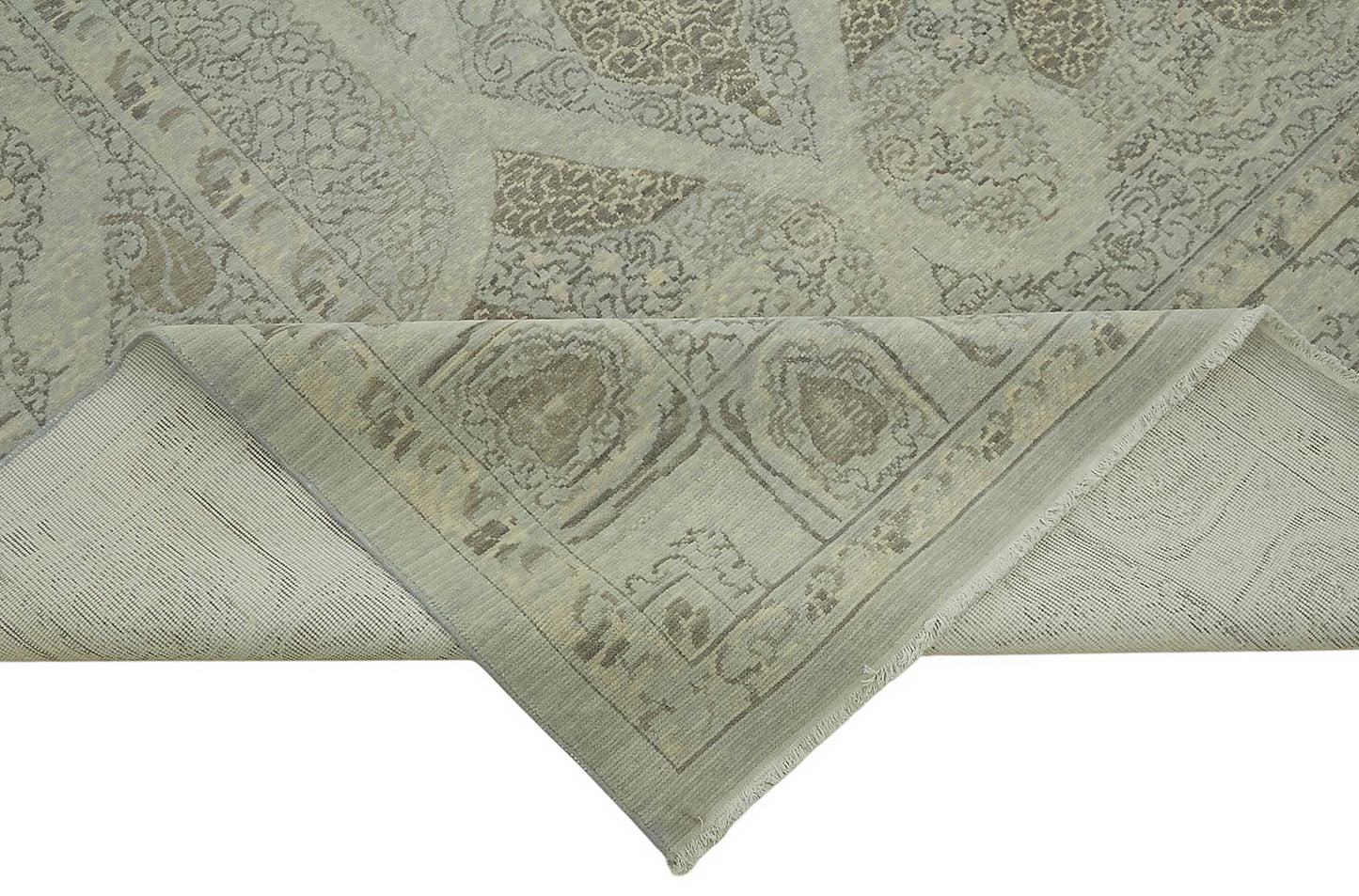 10x12 Hand-Knotted Wool Oushak Rug - 47851