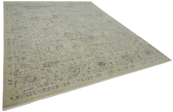 9x12 Hand-Knotted Wool Oushak Rug - 47852