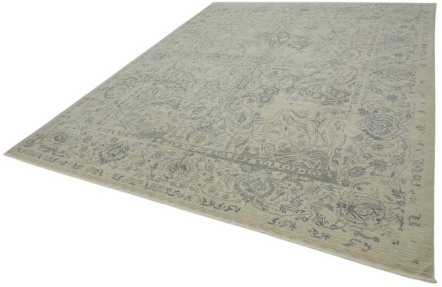 9x12 Hand-Knotted Wool Oushak Rug - 47852