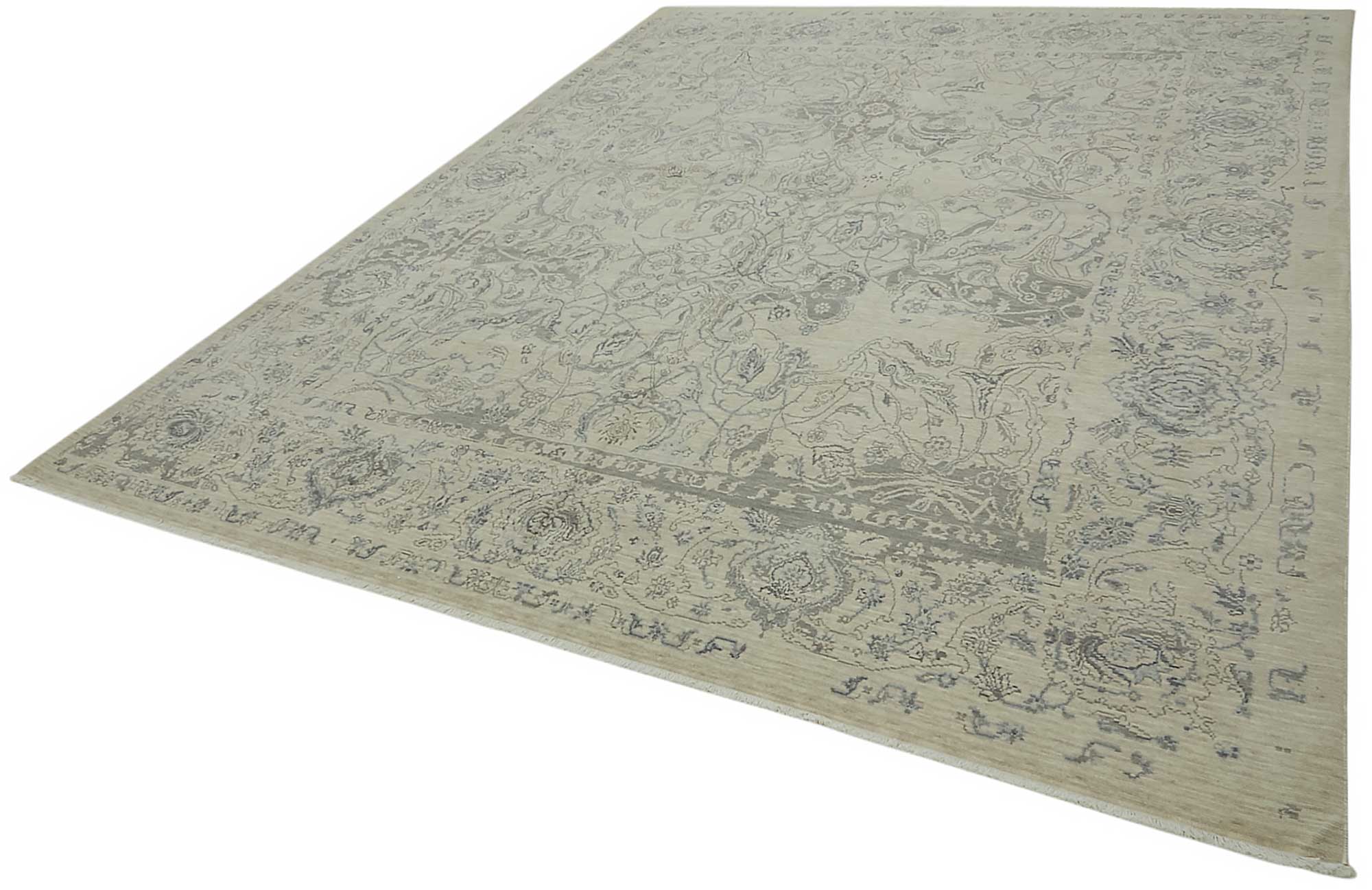 9x12 Hand-Knotted Wool Oushak Rug - 47852