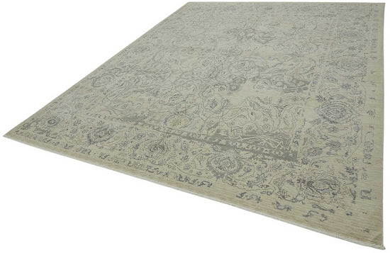 9x12 Hand-Knotted Wool Oushak Rug - 47852