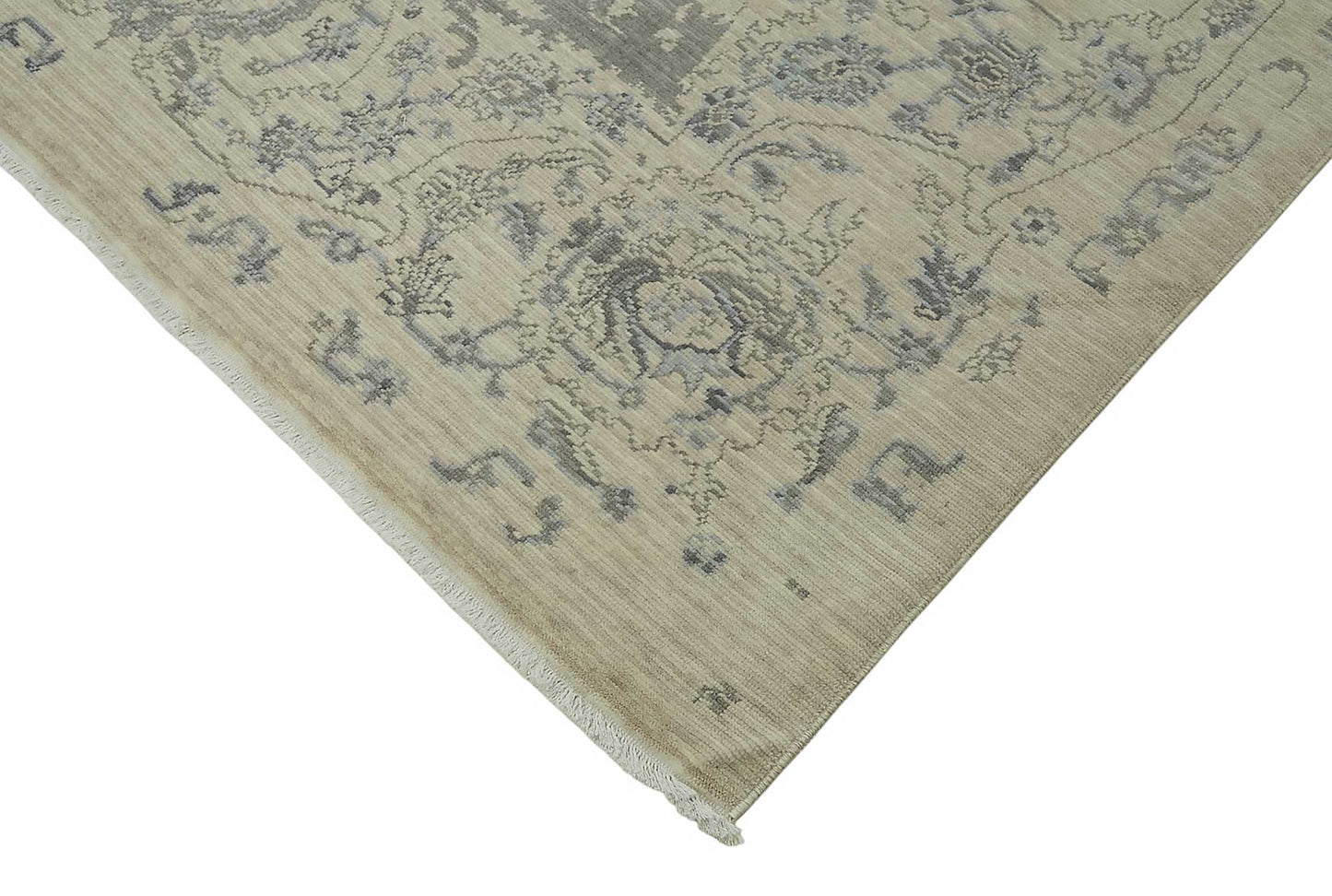 9x12 Hand-Knotted Wool Oushak Rug - 47852