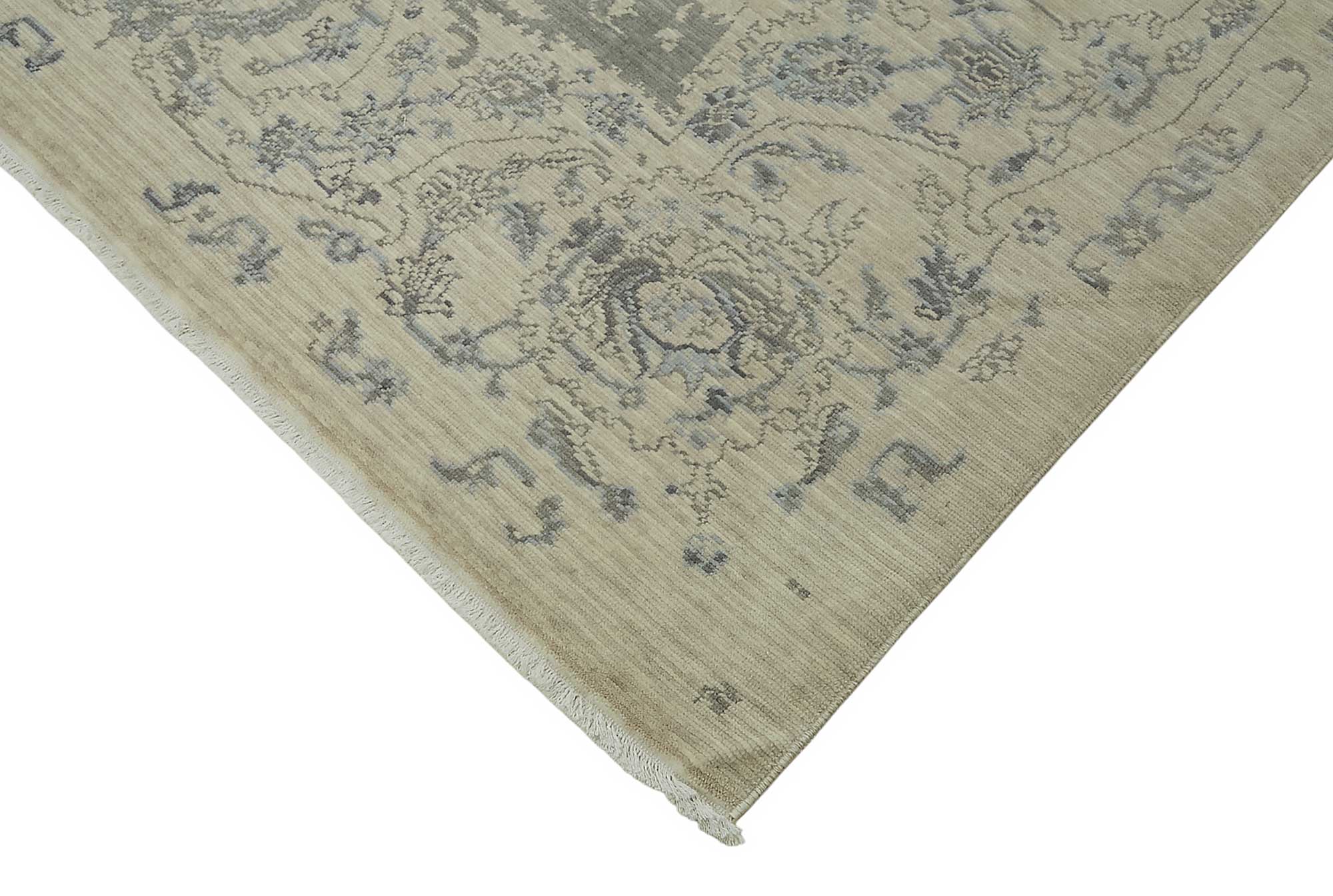 9x12 Hand-Knotted Wool Oushak Rug - 47852