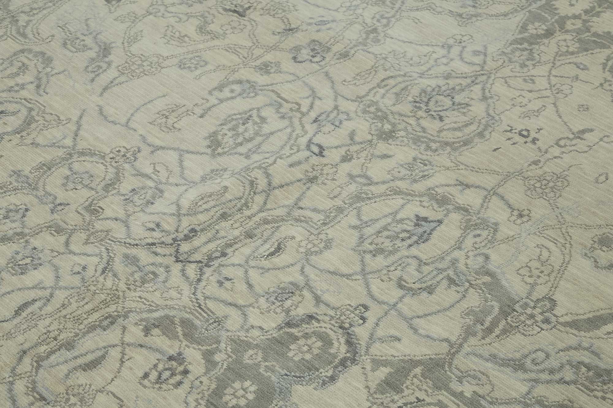 9x12 Hand-Knotted Wool Oushak Rug - 47852