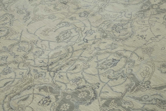 9x12 Hand-Knotted Wool Oushak Rug - 47852
