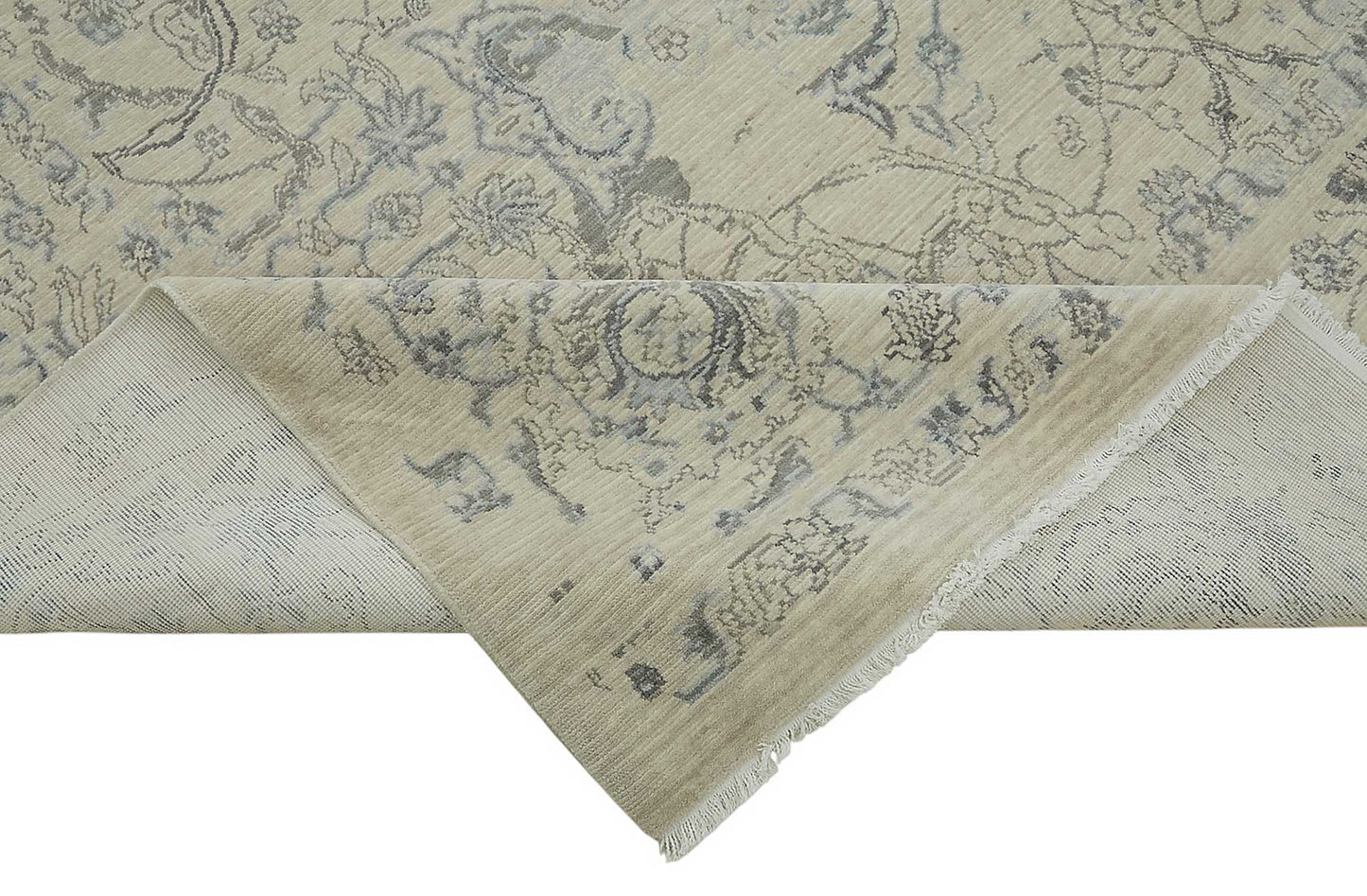 9x12 Hand-Knotted Wool Oushak Rug - 47852