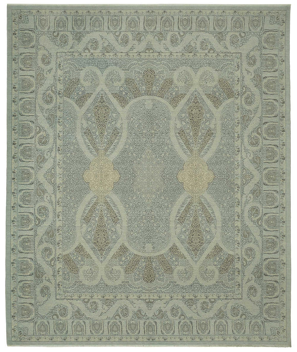 10x12 Hand-Knotted Wool Oushak Rug - 47853