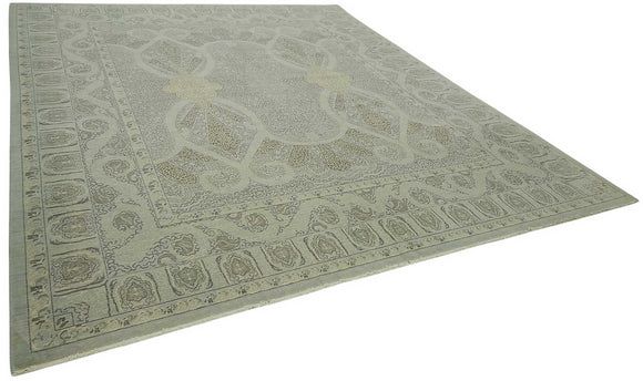 10x12 Hand-Knotted Wool Oushak Rug - 47853
