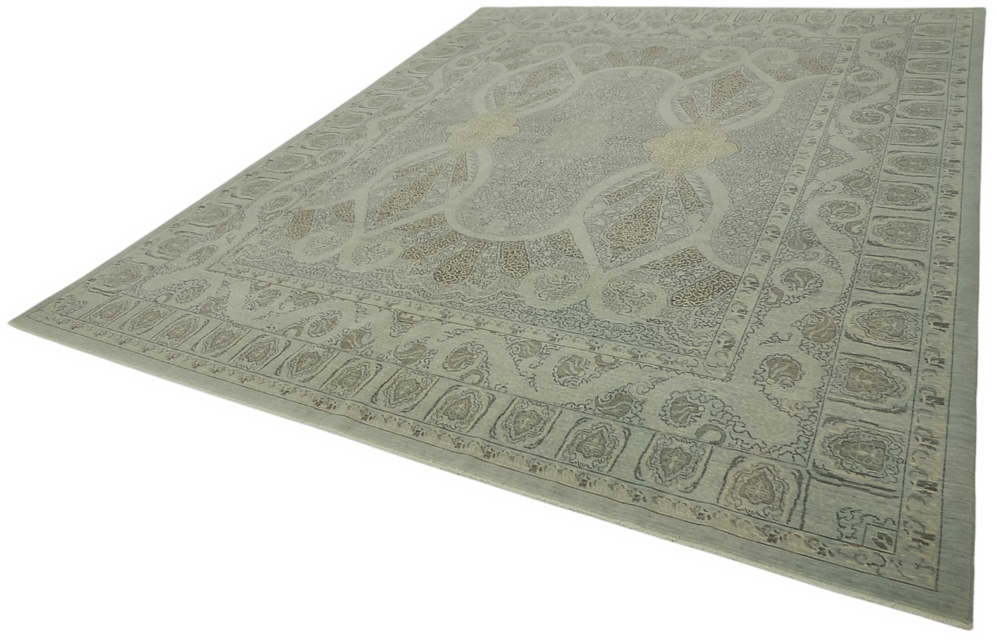 10x12 Hand-Knotted Wool Oushak Rug - 47853