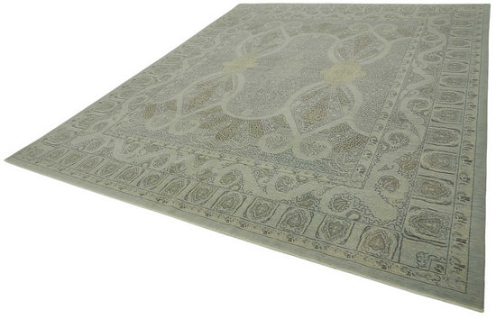 10x12 Hand-Knotted Wool Oushak Rug - 47853