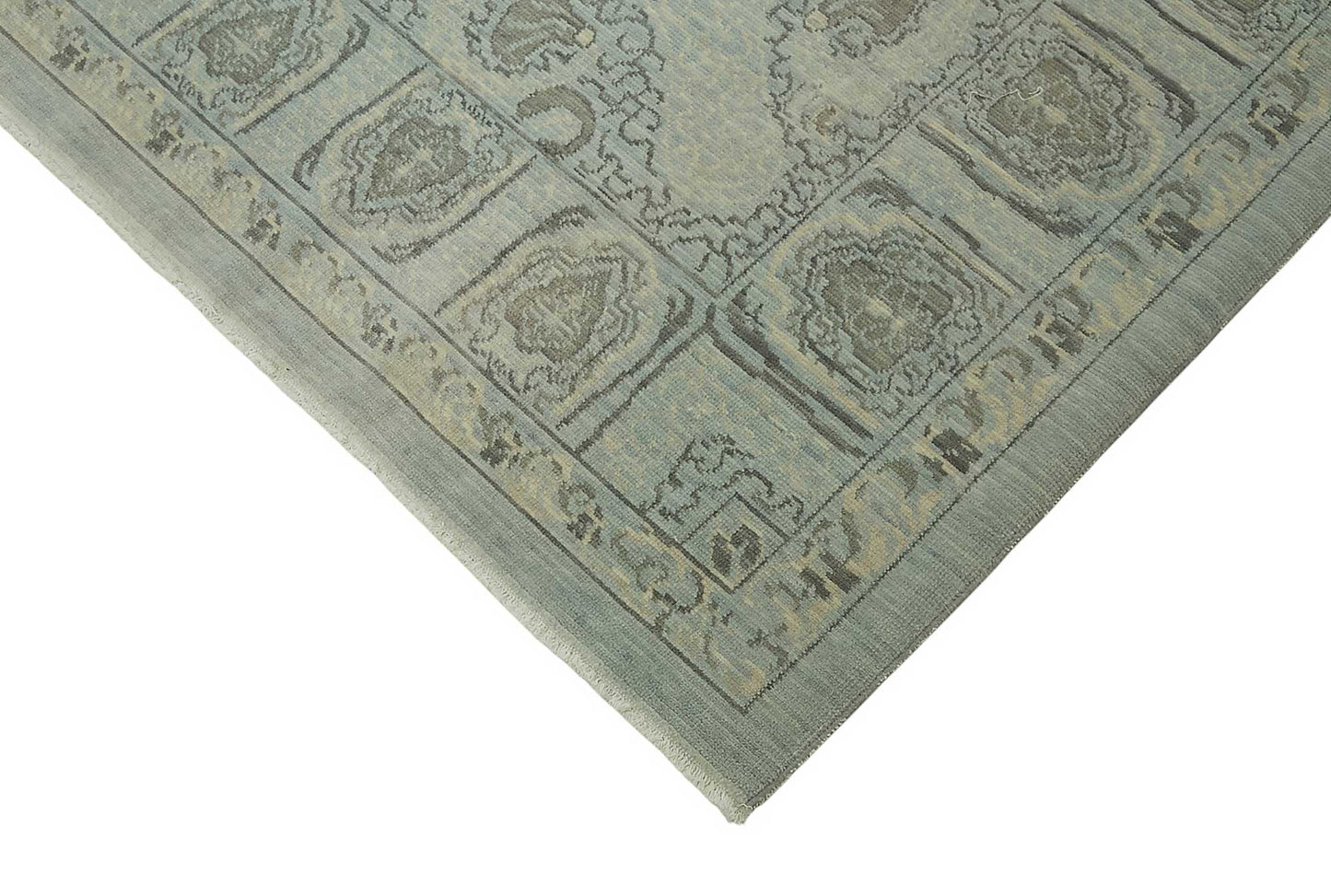 10x12 Hand-Knotted Wool Oushak Rug - 47853