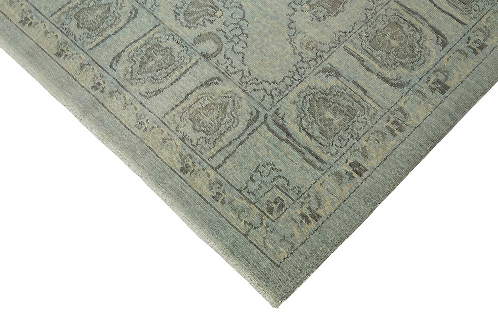 10x12 Hand-Knotted Wool Oushak Rug - 47853
