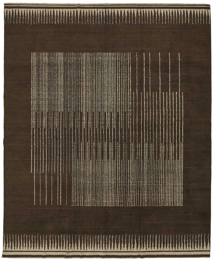 10x12 Hand-Knotted Wool Oushak Rug - 47854