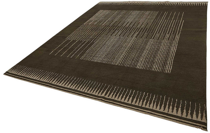 10x12 Hand-Knotted Wool Oushak Rug - 47854