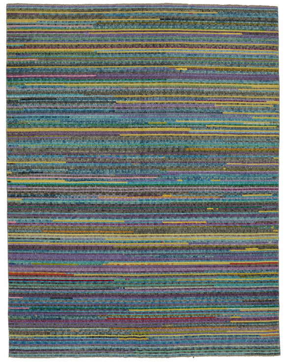 9x12 Hand-Knotted Wool Oushak Rug - 47856