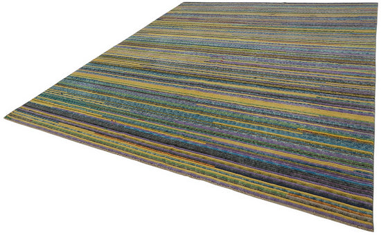 10x12 Hand-Knotted Wool Oushak Rug - 47857