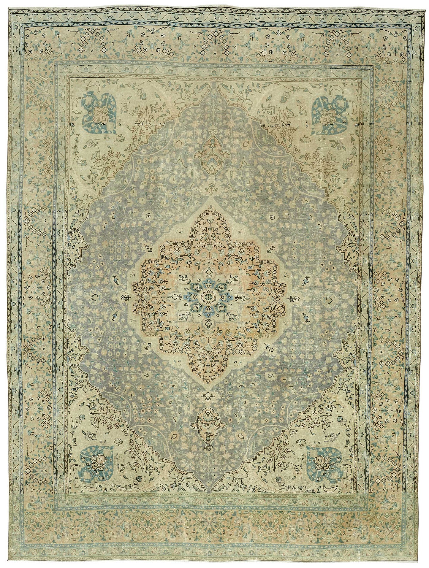 10x13 Vintage Hand-Knotted Rug - 47862