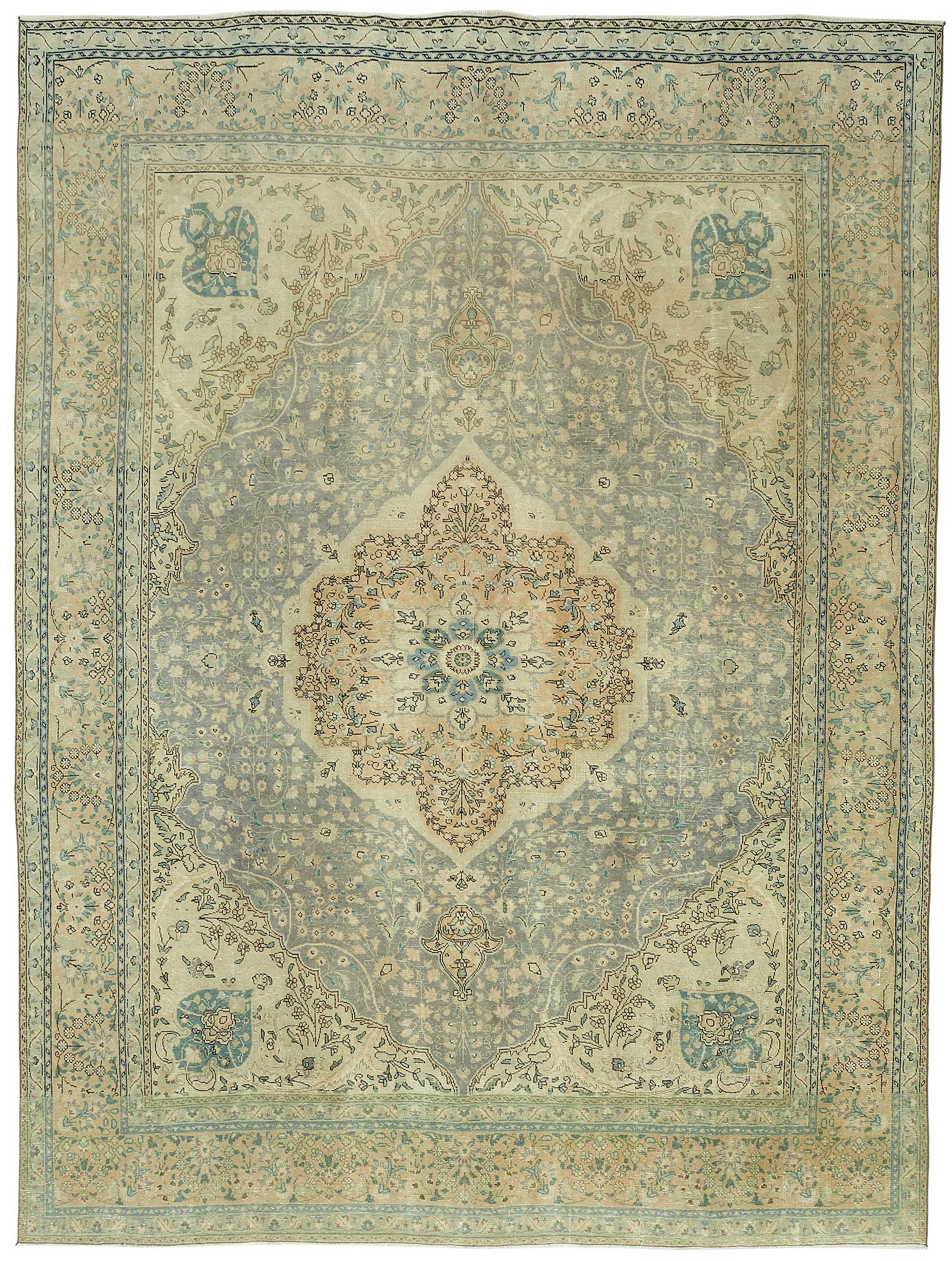 10x13 Vintage Hand-Knotted Rug - 47862