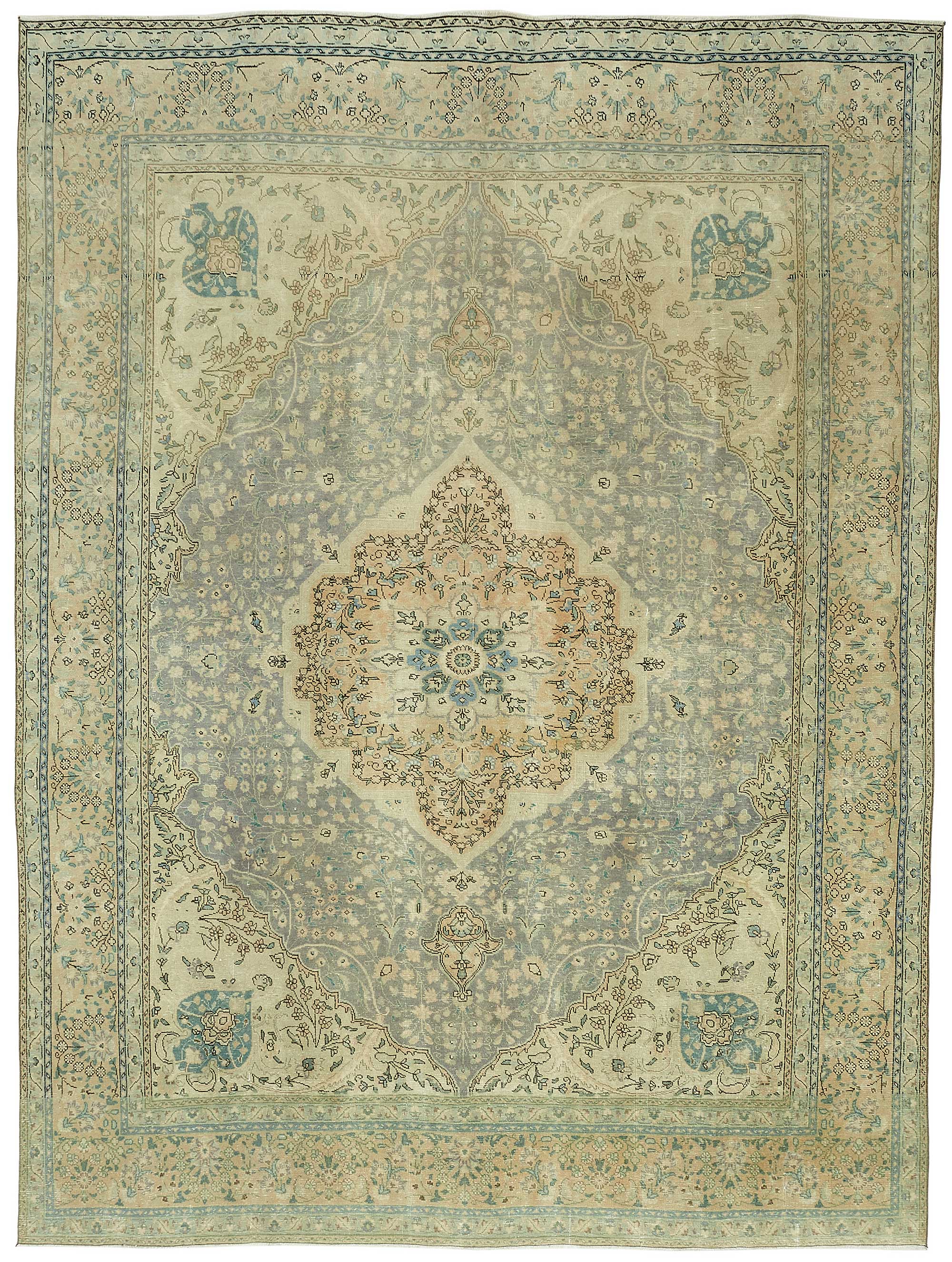 10x13 Vintage Hand-Knotted Rug - 47862