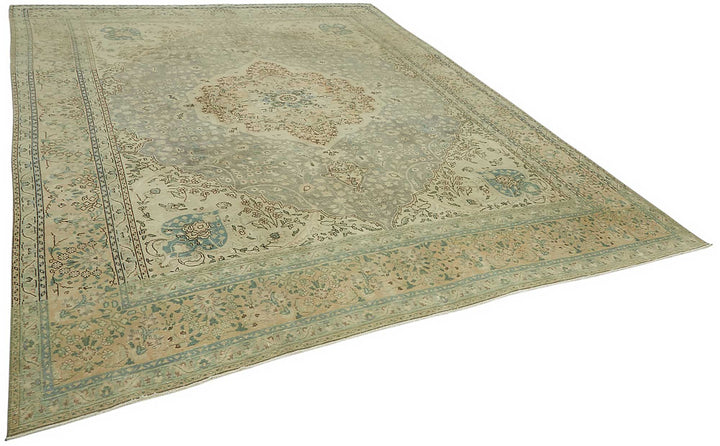 10x13 Vintage Hand-Knotted Rug - 47862