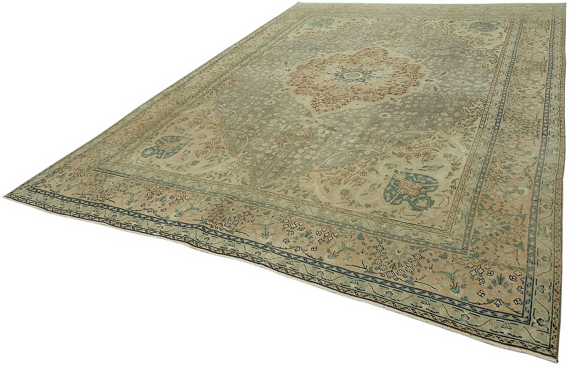 10x13 Vintage Hand-Knotted Rug - 47862
