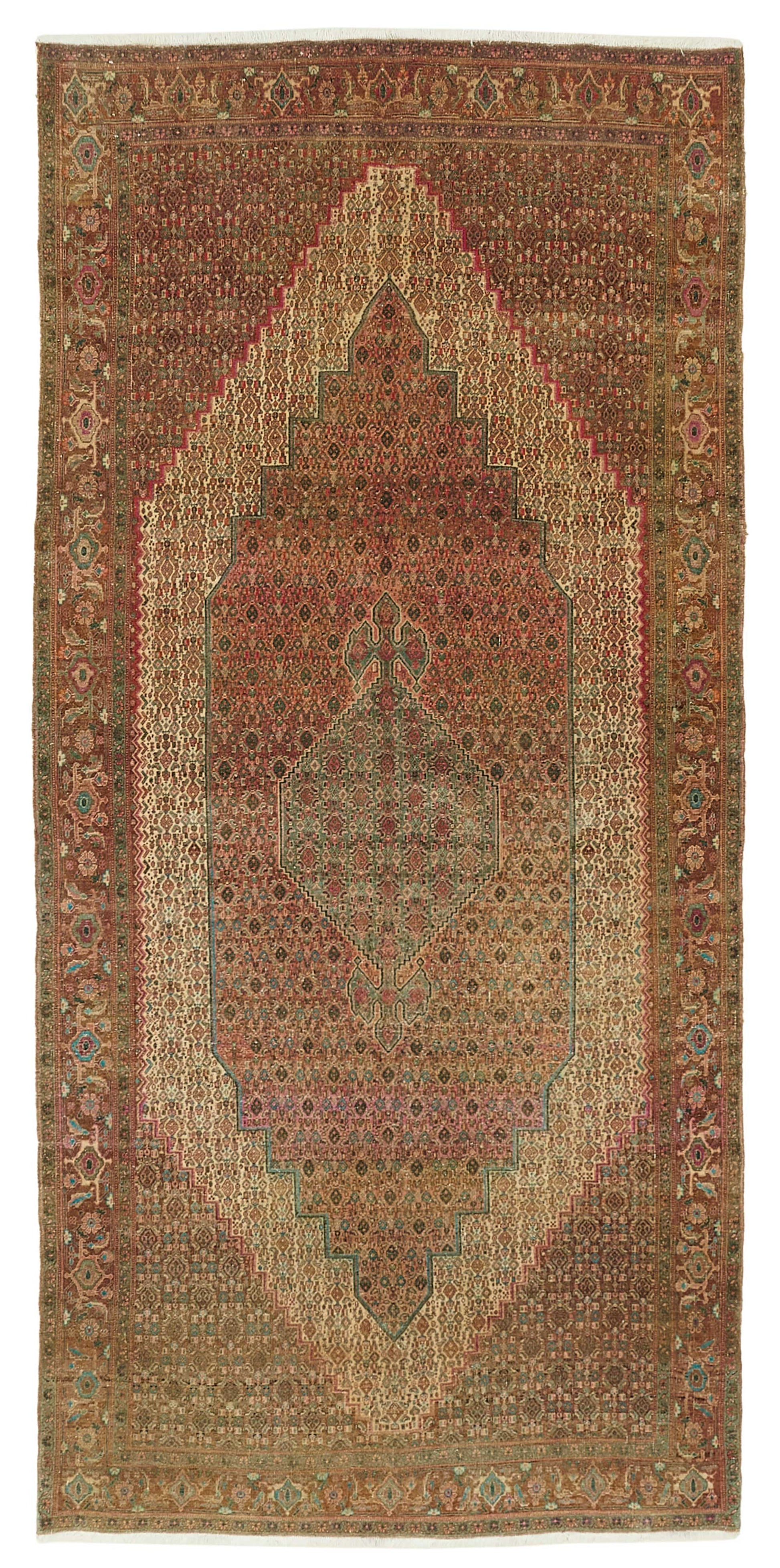 5x11 Vintage Hand-Knotted Rug - 47871