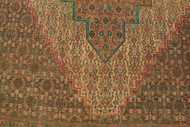 5x11 Vintage Hand-Knotted Rug - 47871