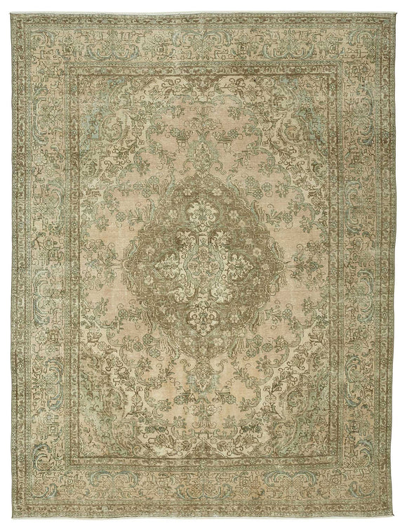 10x13 Vintage Hand-Knotted Rug - 47873