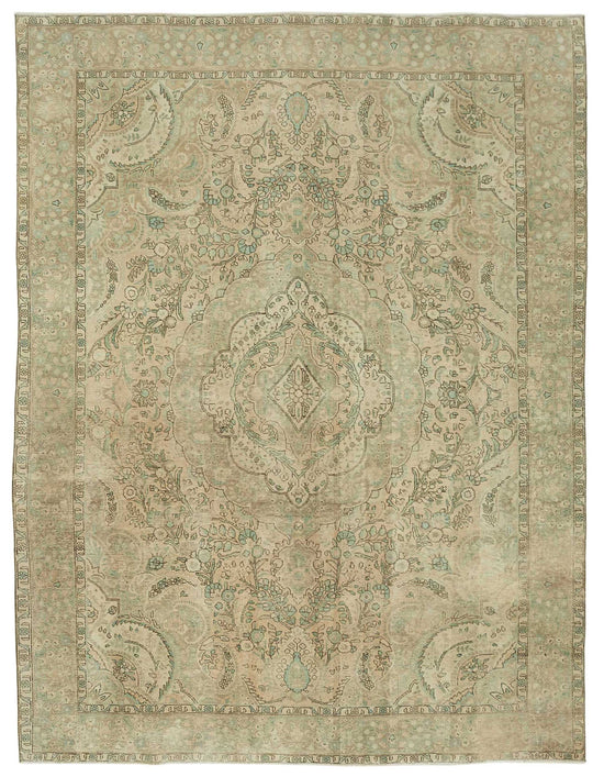 9x13 Vintage Hand-Knotted Rug - 47875