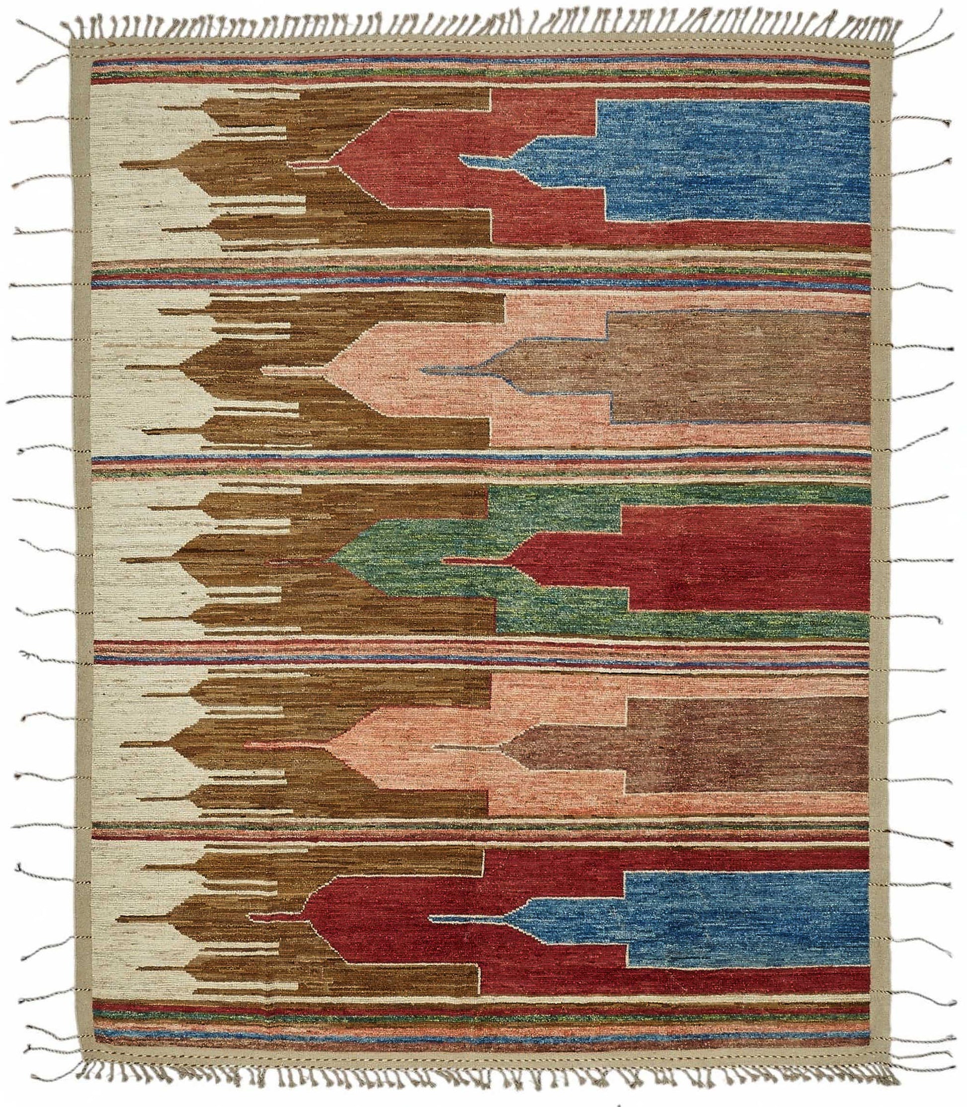 9x11 Contemporary Tribal Area Rugs - 47884