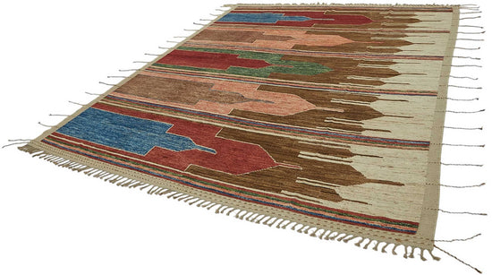 9x11 Contemporary Tribal Area Rugs - 47884