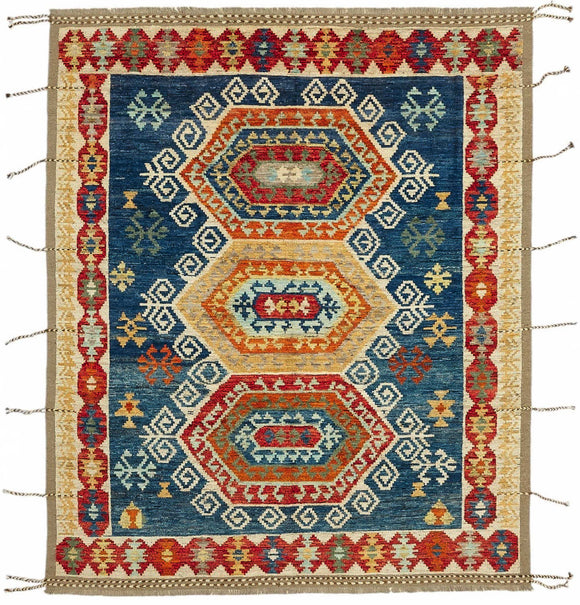 8x10 Contemporary Tribal Area Rugs - 47907