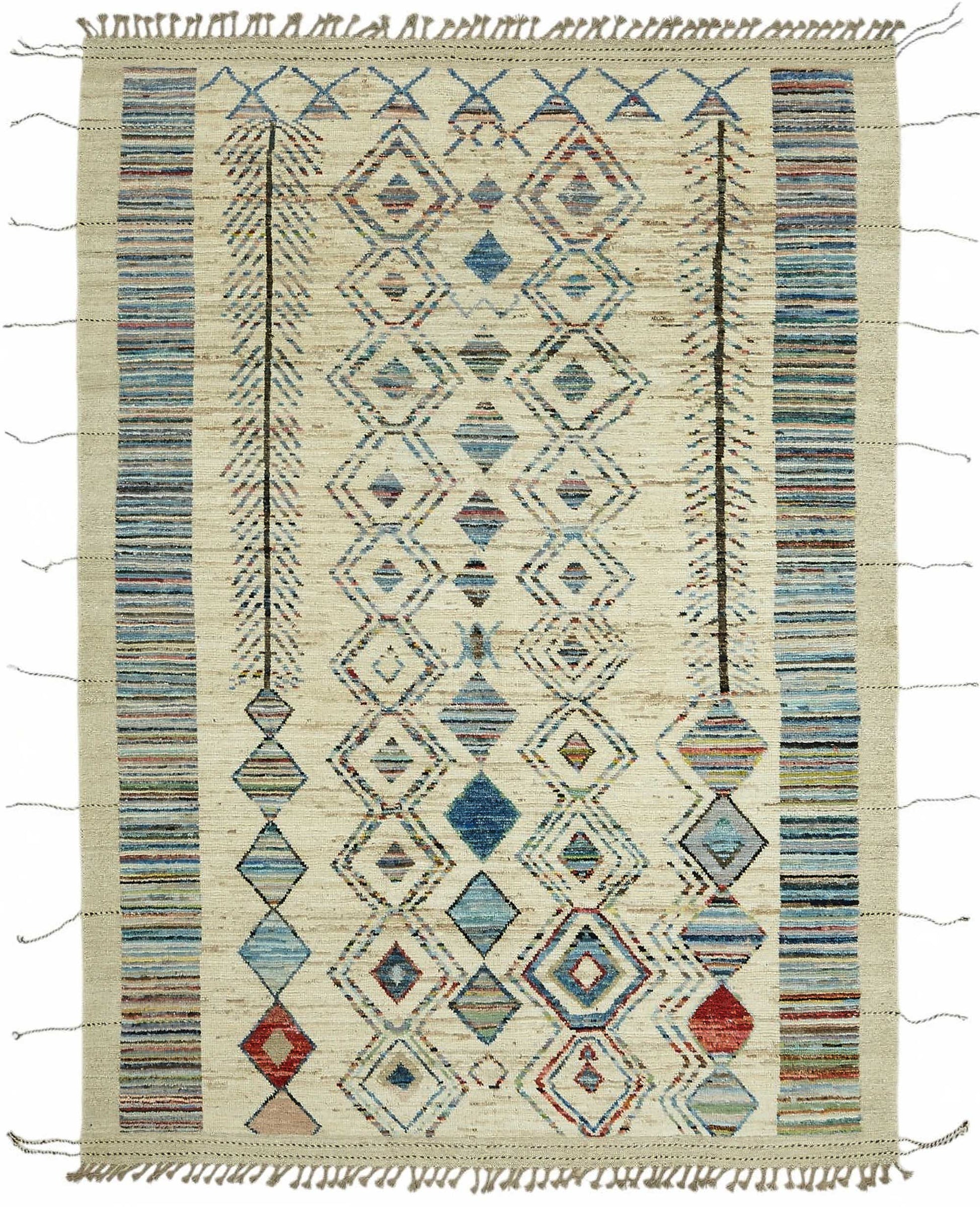 7x10 Contemporary Tribal Area Rugs - 47911