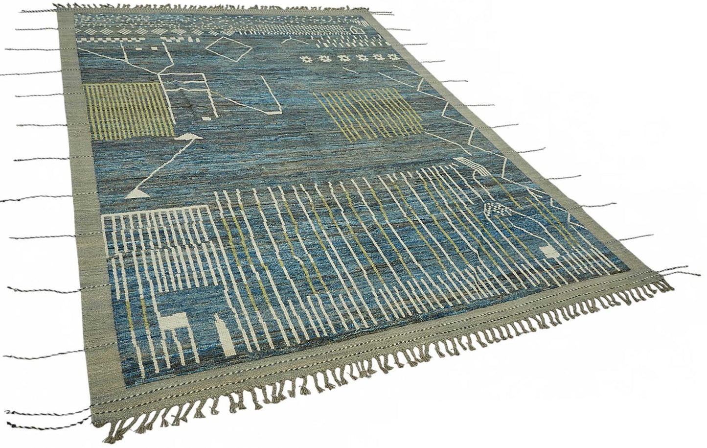 7x10 Contemporary Tribal Area Rugs - 47926