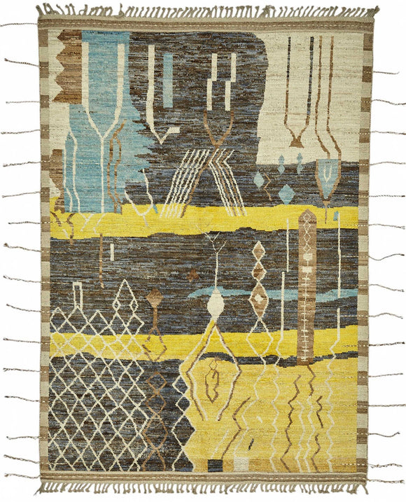 7x10 Contemporary Tribal Area Rugs - 47929