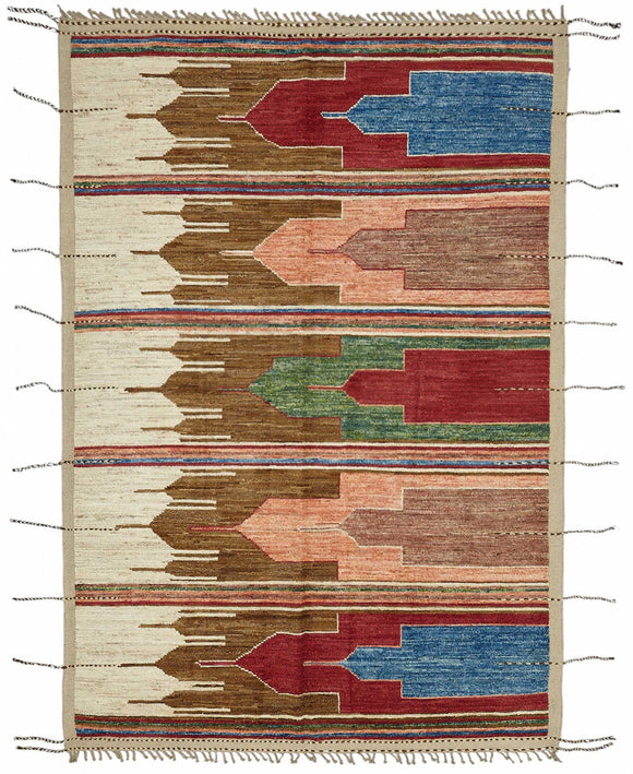 8x10 Contemporary Tribal Area Rugs - 47931