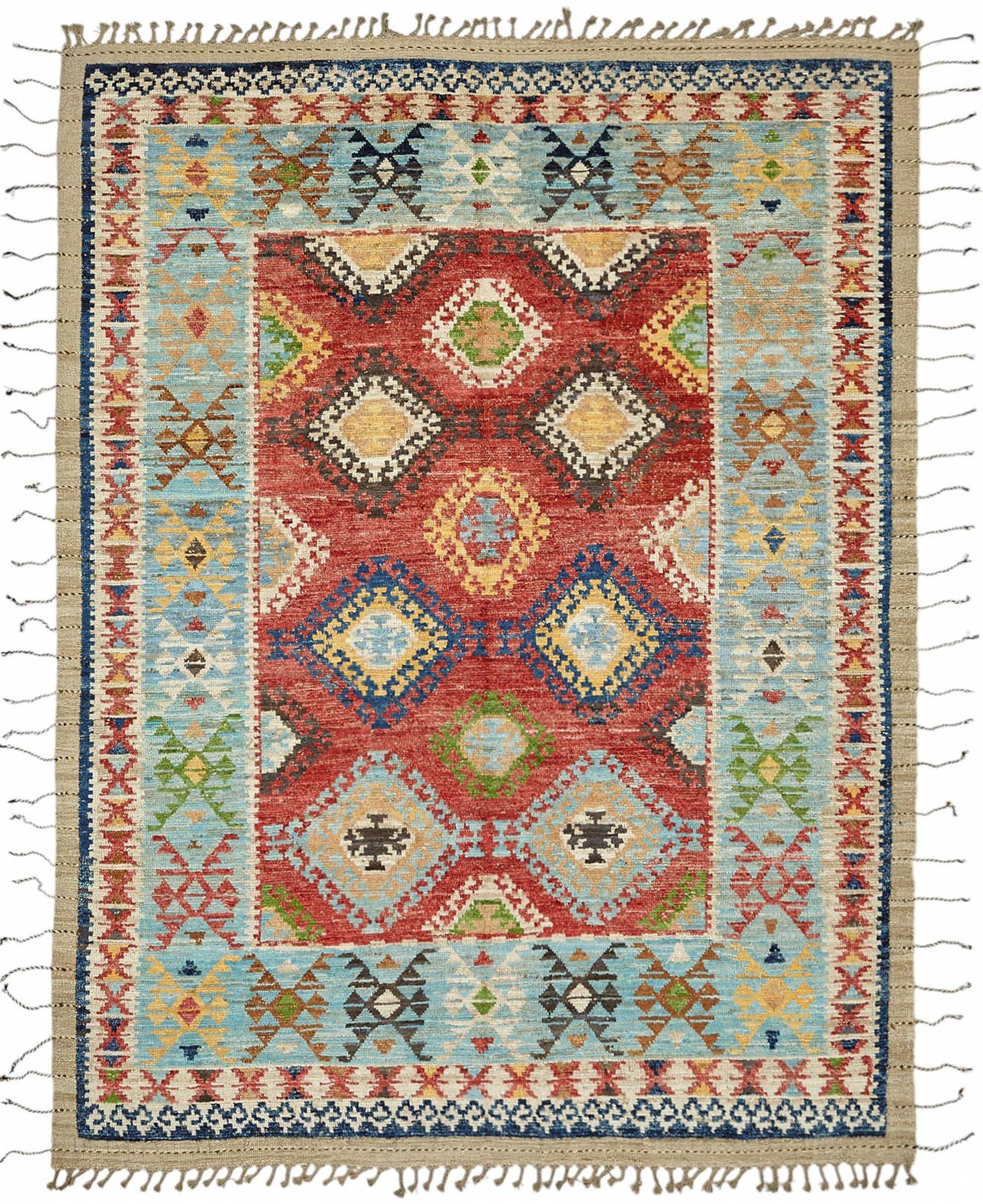 7x10 Contemporary Tribal Area Rugs - 47934