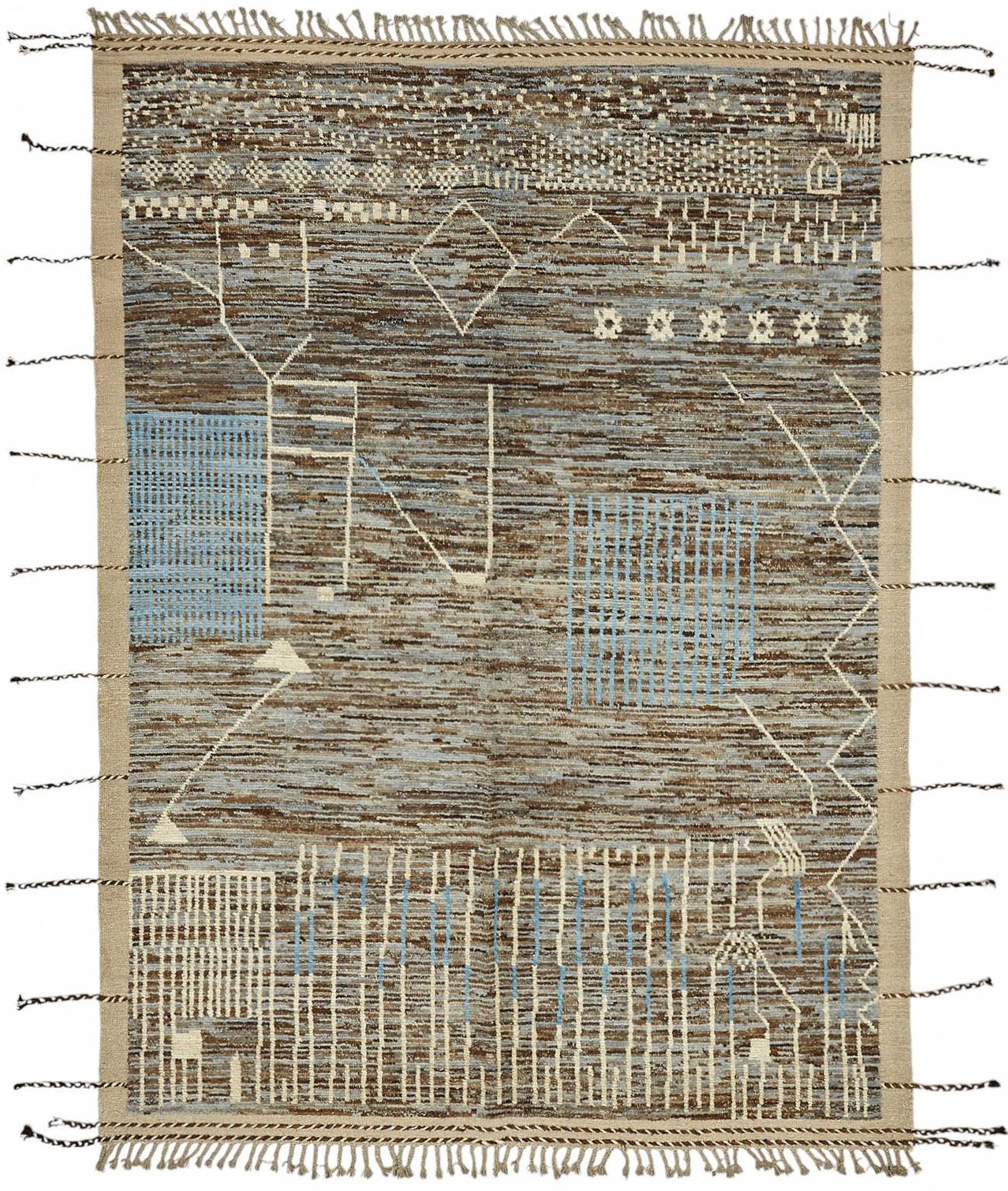 7x10 Contemporary Tribal Area Rugs - 47944