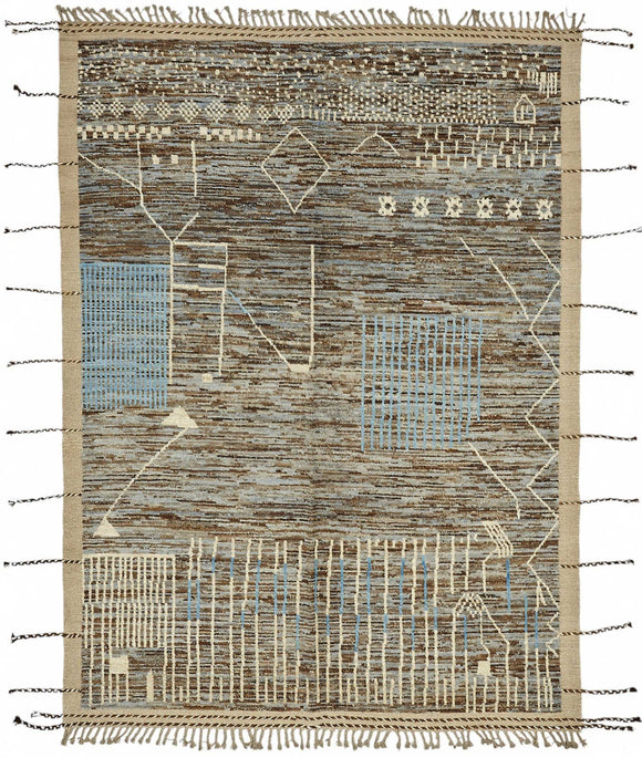 7x10 Contemporary Tribal Area Rugs - 47944