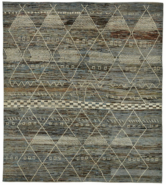 9x10 Contemporary Tribal Area Rugs - 48081