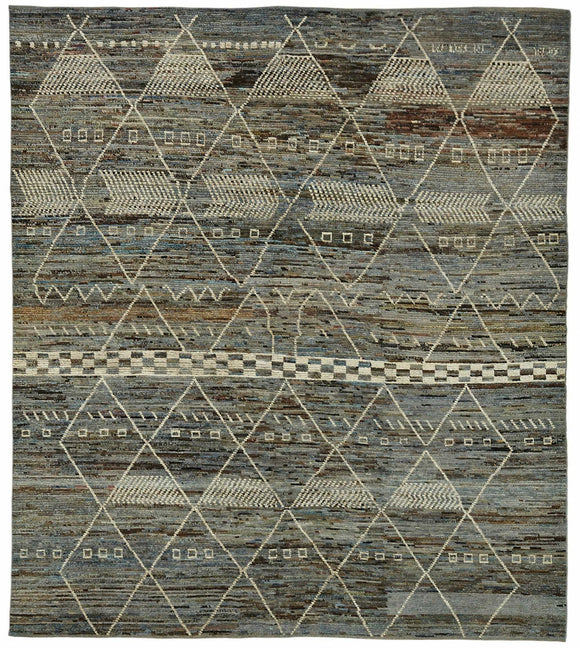 9x10 Contemporary Tribal Area Rugs - 48081