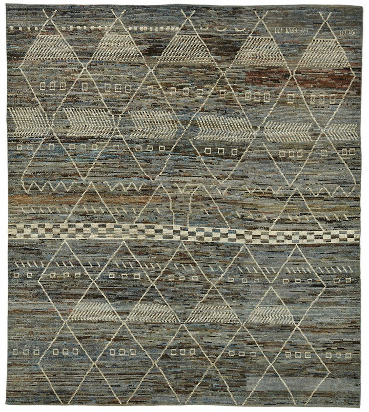 9x10 Contemporary Tribal Area Rugs - 48081