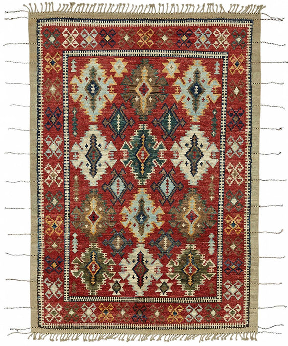 7x10 Contemporary Tribal Area Rugs - 48091